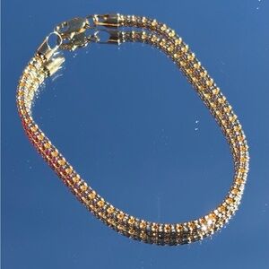 18k Gold Bracelet Ice moon  | Bellamare Jewelry